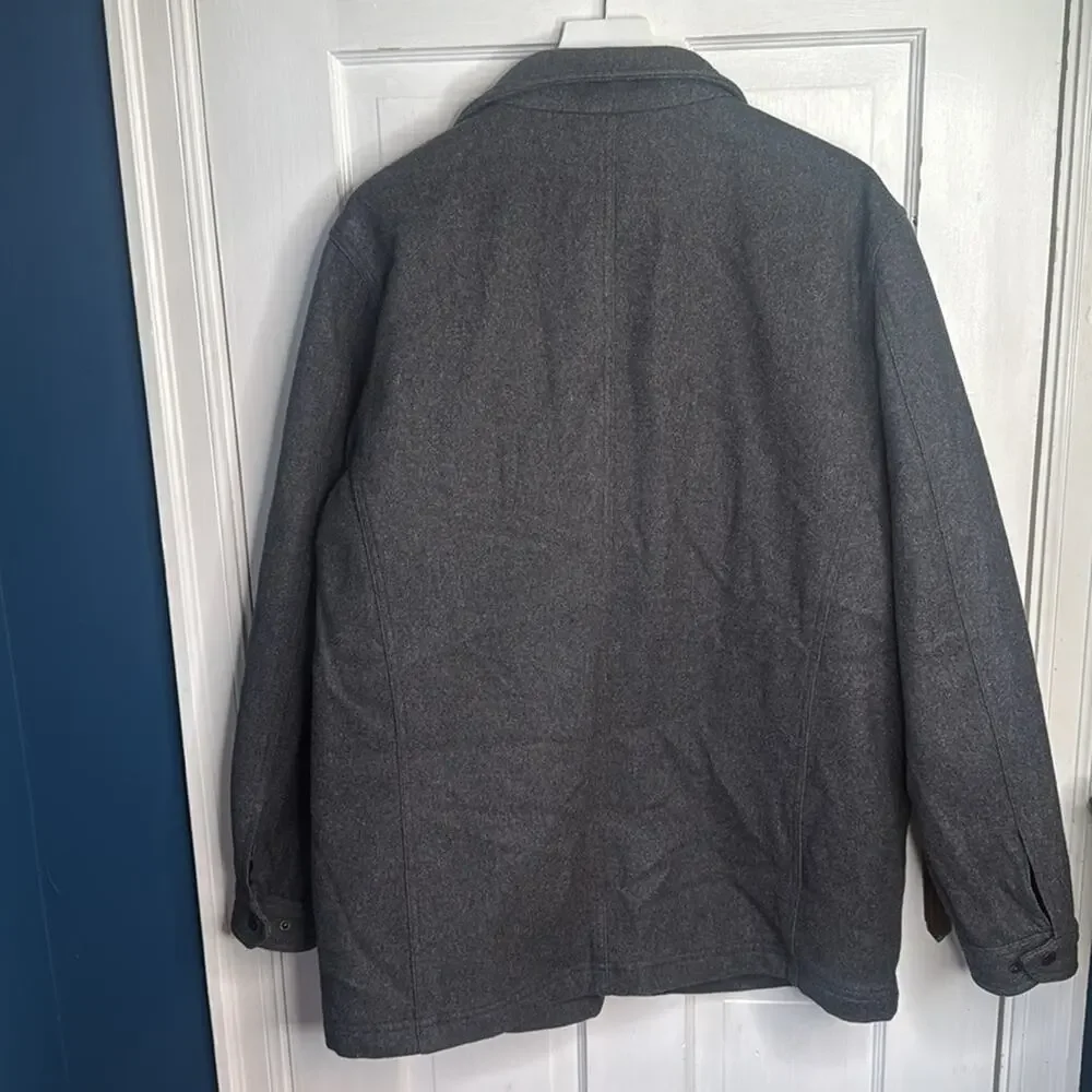 Murano Men’s Gray Wool-blend Military Style Jacket Sz Large
